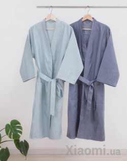 Халат Xiaomi ZaxArt Linen Couple Nightgown Grey 180/100A